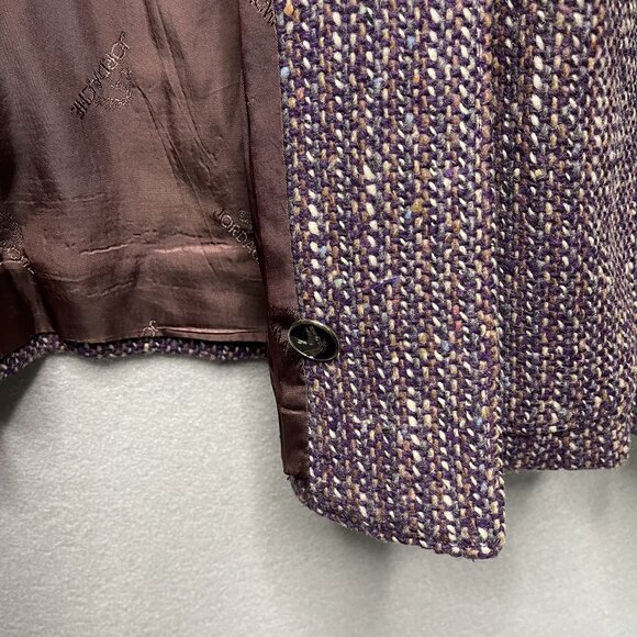 Vintage Jordache Womens Tweed Blazer Size 14 - Picture 10 of 11